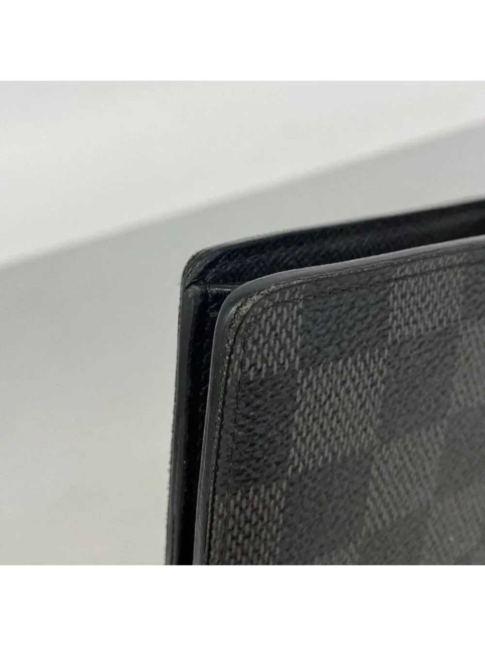 Louis Vuitton Wallet Damier Graphite Portefeuille Brazza Black